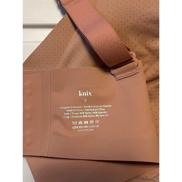 Knix Women’s Size 5 Bra Pink Ginger Padded V-Neck Wireless 36D 38C 38D 40C - Picture 5 of 8